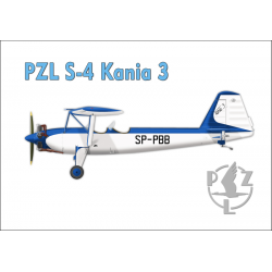 Magnes samolot PZL S-4 Kania 3